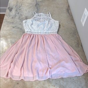 by & by Pink Halter Sundress for Weddings